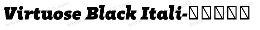 Virtuose Black Itali字体转换